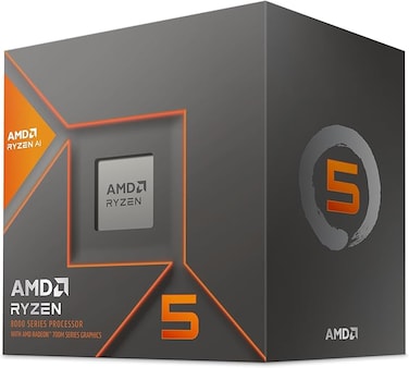 معالج AMD Ryzen 5 8600G مع مبرد Wraith Stealth، مقبس AM5، بتردد 4.3 جيجاهرتز، 6 أنوية / 12 مسارًا، ذاكرة تخزين مؤقتة 22 ميجابايت، استهلاك طاقة 65 واط، منتج من موزع معتمد، رقم المنتج