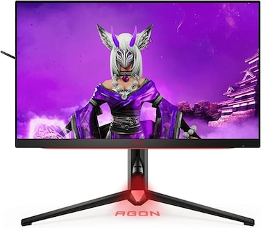 شاشة ألعاب AOC Agon AG274FZ - مقاس 27 بوصة بدقة FHD، معدل تحديث 260 هرتز، زمن استجابة 1 مللي ثانية، تقنية IPS، متوافقة مع G-Sync، تدعم HDR 400، مزودة بواقي للشاشة