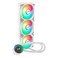 مبرد المعالج السائل AeroCool Oasis L360 ARGB AIO، استهلاك طاقة 300 واط، مشعاع 360 مم، تصميم Mirage مع إضاءة ARGB، 3 مراوح ARGB مقاس 120 مم