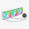 مبرد المعالج السائل AeroCool Oasis L360 ARGB AIO، استهلاك طاقة 300 واط، مشعاع 360 مم، تصميم Mirage مع إضاءة ARGB، 3 مراوح ARGB مقاس 120 مم