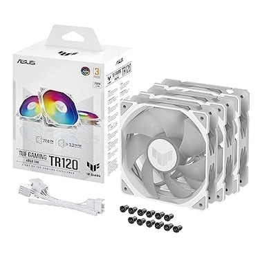 ASUS TUF Gaming TR120 ARGB 3IN1 White Boitier PC Refroidisseur d'air 12 cm Blanc