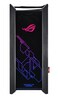 علبة كمبيوتر ASUS ROG Strix Helios GX601 RGB متوسطة الحجم، تدعم لوحات أم حتى EATX، مزودة بلوحة أمامية USB 3.1، زجاج مقوى مدخن، هيكل من الألومنيوم المصقول والفولاذ، وأربعة مراوح تبريد، لون أسود