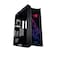 علبة كمبيوتر ASUS ROG Strix Helios GX601 RGB متوسطة الحجم، تدعم لوحات أم حتى EATX، مزودة بلوحة أمامية USB 3.1، زجاج مقوى مدخن، هيكل من الألومنيوم المصقول والفولاذ، وأربعة مراوح تبريد، لون أسود