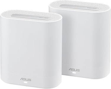 نظام ASUS ExpertWiFi EBM68 (AX7800) ثلاثي النطاق لشبكة الواي فاي للأعمال - مثالي لجميع الشركات، يدعم ما يصل إلى 5 شبكات SSID و VLAN، بوابة ضيوف مخصصة، منفذ 2.5 جيجابت في الثانية (عبوة من منفذين)
