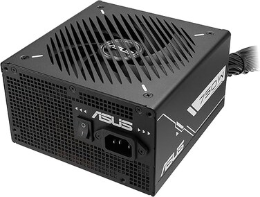 مزود طاقة ASUS Prime بقوة 750 واط، محامل كروية مزدوجة من البرونز، فتحات تهوية 135 مم، كابلات محفورة، ضمان 6 سنوات