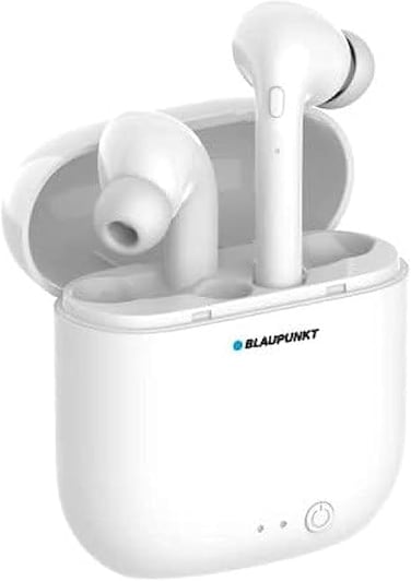 سماعة أذن لاسلكية Blaupunkt BLP4969 TWS مريحة، لون أبيض، مقاس قياسي