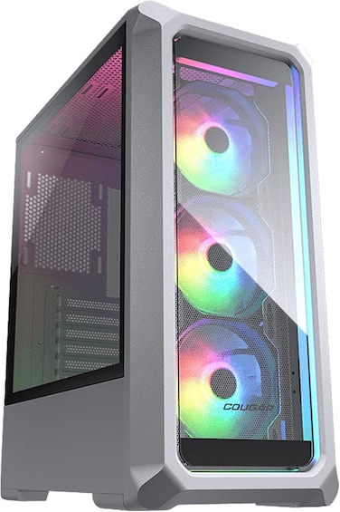 كوجر أركون 2 RGB، أركون 2 RGB، هيكل متوسط ​​الحجم بتقنية ARGB مع زجاج مقوى كريستالي، أبيض