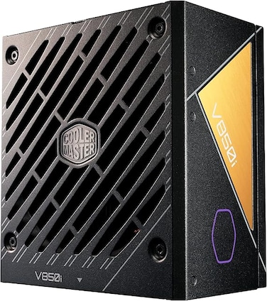 مزود طاقة Cooler Master V850 Gold i Multi، قابس بريطاني - 850 واط، حاصل على شهادة 80 Plus Gold، تصميم معياري بالكامل، شبه رقمي، يدعم معيار ATX 3.0، مروحة FDB هادئة 135 مم، وضع تحكم حراري ذكي، تقنية