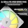 مبرد سائل متكامل Corsair NAUTILUS 240 RS ARGB، مقاس 240 مم، متوافق مع معالجات Intel LGA 1851/1700 و AMD AM5/AM4، يتضمن مروحتين RS120 ARGB - أبيض