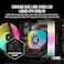 مبرد المعالج السائل Corsair iCUE LINK H100i LCD - نظام تبريد متكامل 240 مم - مراوح QX120 RGB - شاشة IPS LCD مقاس 2.1 بوصة - متوافق مع معالجات Intel LGA 1700 و AMD AM5 - يتضمن وحدة iCUE LINK System Hub