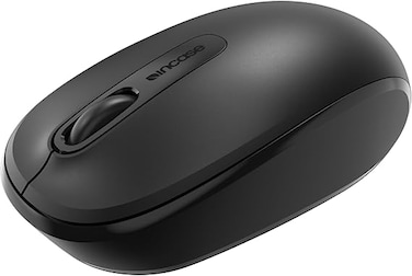 Incase Wireless Mobile Mouse 1850 &ndash; Designed by Microsoft &ndash; Compact, Comfortable, Right/Left Hand Use, 6-Month Battery Life, Nano Transceiver, Works With Mac/Windows 8/10/11 - Black