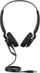 سماعة رأس ستيريو سلكية Jabra Engage 40 مع تحكم مدمج في المكالمات، وتقنية إلغاء الضوضاء بميكروفونين، وكابل USB-A - متوافقة مع جميع منصات الاتصالات الموحدة الرائدة - أسود