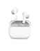 سماعات أذن لاسلكية Juiceairphones Go True، مدة تشغيل 5 ساعات، علبة شحن لاسلكية، صوت غني وواضح وقوي، أزرار تحكم متعددة الوظائف تعمل باللمس، بلوتوث 5، مقاومة للماء بمعيار IPX4 - أبيض