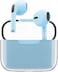 Juice Airphones Pick 'N' Mix Wireless Earbuds, Blue