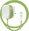 Juice 20 Watt PD Charger With 1.5m integRated Lightning Cable, Apple Lightning Mains Charger, Fast Charge, Apple MFI Certified, Compact Design With Sure Grip Technology- White Green