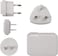Juice Travel Universal USB Charger With 4 Multi Country Adapters, 4.8A - White