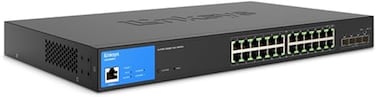 مفتاح Linksys 24 PTOS قابل للإدارة PoE+ GE 4 10G SFP+410W (LGS328MPC)