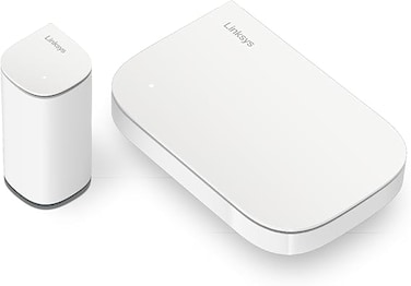 نظام Linksys Velop Micro 6 ثنائي النطاق للشبكة اللاسلكية - راوتر ألعاب واي فاي 6 جيجابت بسرعة تصل إلى 3 جيجابت في الثانية، وتغطية 325 مترًا مربعًا، ويدعم أكثر من 150 جهازًا