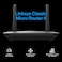راوتر Linksys WiFi 5، تغطية تصل إلى 1500 قدم مربع، يدعم أكثر من 20 جهازًا، سرعات تصل إلى 1.2 جيجابت في الثانية (AC1200)، LN3101-AMZ، إصدار 2024