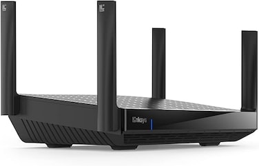 Linksys Hydra Pro 6E Tri‑Band WiFi 6E Mesh Router - Wireless Gaming 8-Stream Router, 6 GHz Band For 8K Streaming, Up To 6.6 Gbps Speed, 2700 sq. ft Coverage, 55+ Devices, Works With Velop Mesh System