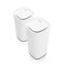 نظام Linksys Velop Pro WiFi 6E Mesh MX6202-KE ثلاثي النطاق - شبكة لاسلكية معرفية بسرعة 5.4 جيجابت في الثانية وتردد 6 جيجاهرتز - تغطية منزلية تصل إلى 550 مترًا مربعًا و200 جهاز - عبوة من قطعتين