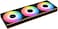 مراوح ليان لي UNI CL120 ARGB 120mm PWM - عبوة ثلاثية - إشارة لاسلكية 2.4 جيجاهرتز RGB وتحكم في مراوح علبة الكمبيوتر - توصيل متسلسل - منطقتان إضاءة - FDB - وحدة تحكم مرفقة ومطلوبة - أسود (12CL1W3B)