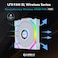 Lian Li UNI Fan SL-LCD Wireless 120-Triple Pack - Performance ARGB Fan, 1.6" LCD Display,Without Wireless Connector, Daisy-Chain Design, Customizable Lighting Effects, 400&times;400 Res.-White(12SLLCD1W3W)