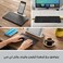 لوحة مفاتيح لاسلكية بلوتوث من لوجيتك Keys-To-Go لأجهزة iPhone و iPad والهواتف الذكية والأجهزة اللوحية و Android و Windows و Apple TV، فائقة النحافة وخفيفة الوزن، مزودة بمفاتيح اختصار