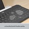 لوحة مفاتيح لاسلكية بلوتوث من لوجيتك Keys-To-Go لأجهزة iPhone و iPad والهواتف الذكية والأجهزة اللوحية و Android و Windows و Apple TV، فائقة النحافة وخفيفة الوزن، مزودة بمفاتيح اختصار