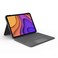 جراب لوحة مفاتيح Logitech Folio Touch لجهاز iPad مع لوحة تتبع وموصل ذكي لجهاز iPad Air مقاس 11 بوصة (M2)، وiPad Air (الجيل الرابع والخامس)، ولوحة مفاتيح Ara Qwerty - لون جرافيت