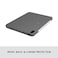 Logitech Combo Touch iPad Air (4th, 5th gen - 2020, 2022) Keyboard Case - Detachable Backlit Keyboard With Kickstand, Trackpad, Smart Connector, QWERTY UK, Graphite