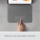 Logitech Combo Touch iPad Air (4th, 5th gen - 2020, 2022) Keyboard Case - Detachable Backlit Keyboard With Kickstand, Trackpad, Smart Connector, QWERTY UK, Graphite