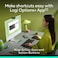 مجموعة Logitech POP ICON COMBO، لوحة مفاتيح وماوس بلوتوث، كتابة مريحة، مفاتيح وأزرار قابلة للبرمجة، نقرات هادئة، سهولة التبديل بين ما يصل إلى 3 أجهزة - لون جرافيت