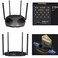 جهاز توجيه لاسلكي عالي السرعة للألعاب من نوع Mercusys AX3000 ثنائي النطاق بتقنية Wi-Fi 6، بسرعة 2402 ميجابت في الثانية (5 جيجاهرتز) + 574 ميجابت في الثانية (2.4 جيجاهرتز)