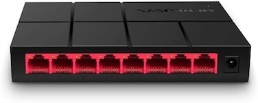 موزع شبكة إيثرنت من ميركوسيس (8 منافذ، 10/100/1000 ميجابت في الثانية، MS108G، RJ45)