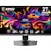 شاشة ألعاب MSI MPG 271QRX QD-OLED بحجم 26.5 بوصة ودقة WQHD - لوحة OLED بتقنية النقاط الكمومية بدقة 2560 × 1440، ومعدل تحديث 360 هرتز/زمن استجابة 0.03 مللي ثانية، وتغطية 99% من نطاق ألوان DCI-P3، وΔE≤2