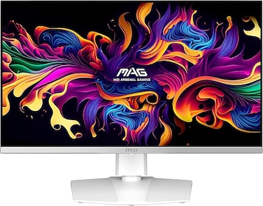 MSI MAG 272QPW QD-OLED X28 27-Inch 2560 x 1440 (QHD) Gaming Monitor, 280Hz, Adaptive-Synch, HDR Ready, HDMI, VGA Port,VESA Mountable, Tilt, 4-Side Slim Bezel, 0.03ms, White