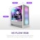 NZXT H5 Flow RGB 2024 - علبة كمبيوتر ألعاب ATX متوسطة الحجم - تدفق هواء عالٍ - تتضمن وحدة إضاءة RGB F360 (CV) - تدعم مشعات تبريد أمامية 360 مم وعلوية 240 مم - نظام إدارة الكابلات - زجاج مقوى - أبيض