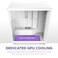 NZXT H7 Flow 2024 - علبة كمبيوتر متوسطة الحجم ATX بتصميم انسيابي - مزودة بثلاث مراوح 120 مم مثبتة مسبقًا - CM-H72FW-01 - تدعم تركيب مراوح سفلية لتبريد وحدة معالجة الرسومات بشكل منفصل - نظام إدارة الكا