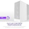 NZXT H7 Flow 2024 - علبة كمبيوتر متوسطة الحجم ATX بتصميم انسيابي - مزودة بثلاث مراوح 120 مم مثبتة مسبقًا - CM-H72FW-01 - تدعم تركيب مراوح سفلية لتبريد وحدة معالجة الرسومات بشكل منفصل - نظام إدارة الكا
