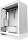 NZXT H7 Flow 2024 - علبة كمبيوتر متوسطة الحجم ATX بتصميم انسيابي - مزودة بثلاث مراوح 120 مم مثبتة مسبقًا - CM-H72FW-01 - تدعم تركيب مراوح سفلية لتبريد وحدة معالجة الرسومات بشكل منفصل - نظام إدارة الكا