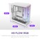 NZXT H9 Flow RGB (2025) - علبة كمبيوتر كبيرة الحجم ذات حجرتين ATX متوسطة الحجم - تتضمن مروحة RGB مقاس 420 مم ومروحة مقاس 120 مم - تدعم مشعات تبريد مقاس 420 مم - زجاج مقوى - أبيض