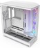 NZXT H9 Flow RGB (2025) - علبة كمبيوتر كبيرة الحجم ذات حجرتين ATX متوسطة الحجم - تتضمن مروحة RGB مقاس 420 مم ومروحة مقاس 120 مم - تدعم مشعات تبريد مقاس 420 مم - زجاج مقوى - أبيض