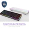 لوحة مفاتيح NZXT Function Elite MINITKL بمفاتيح سوداء مغناطيسية RGB بنسبة 75% KB-101NB-US