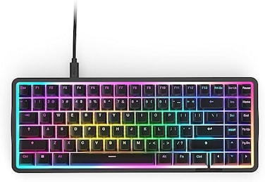 لوحة مفاتيح NZXT Function Elite MINITKL بمفاتيح سوداء مغناطيسية RGB بنسبة 75% KB-101NB-US