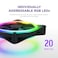 مجموعة NZXT F120 RGB Duo الثلاثية - 3 مراوح RGB ثنائية الجوانب مقاس 120 مم مع وحدة تحكم RGB - 20 مصباح LED قابل للتحكم بشكل فردي - تدفق هواء متوازن وضغط ثابت - محمل ديناميكي سائل - PWM - أسود