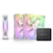مروحة NZXT F120 RGB ثنائية ثلاثية بيضاء