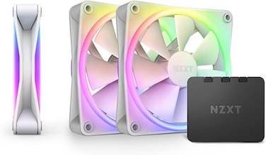 مروحة NZXT F120 RGB ثنائية ثلاثية بيضاء