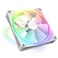 مروحة NZXT F140 RGB Duo - مروحة RGB ثنائية الجوانب 140 مم - 20 مصباح LED قابلة للتحكم بشكل فردي - تدفق هواء متوازن وضغط ثابت - محمل ديناميكي سائل - تحكم PWM - زوايا مطاطية مضادة للاهتزاز - أبيض