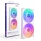 وحدة تبريد NZXT F240 RGB Core - وحدة مروحة أحادية الإطار 240 مم مزودة بمروحتين RGB مقاس 120 مم - تحكم في السرعة والإضاءة - ضغط ثابت وتدفق هواء عاليان - محامل ديناميكية سائلة - 8 مصابيح LED RGB